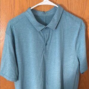 Lululemon Athletica Blue Polo Shirt Classic Design